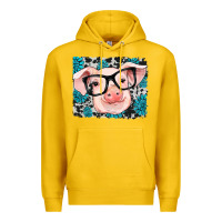 Lemon gemstone and cowhide pig Premium Hoodie - RanaPortraitStore