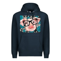 Navy gemstone and cowhide pig Premium Hoodie - RanaPortraitStore