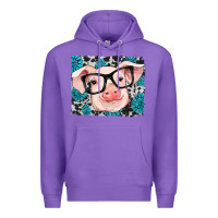 Purple gemstone and cowhide pig Premium Hoodie - RanaPortraitStore
