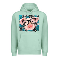 Seafoam gemstone and cowhide pig Premium Hoodie - RanaPortraitStore