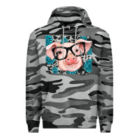 Slate Camo gemstone and cowhide pig Premium Hoodie - RanaPortraitStore