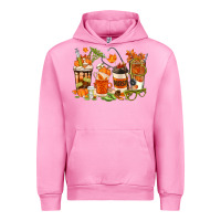 Fuchsia Pink fall nurse coffee cups Urban Hoodie - texasbilliewilder
