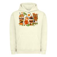 Pigment Pistachio fall nurse coffee cups Urban Hoodie - texasbilliewilder
