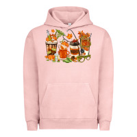 Pigment Salmon fall nurse coffee cups Urban Hoodie - texasbilliewilder
