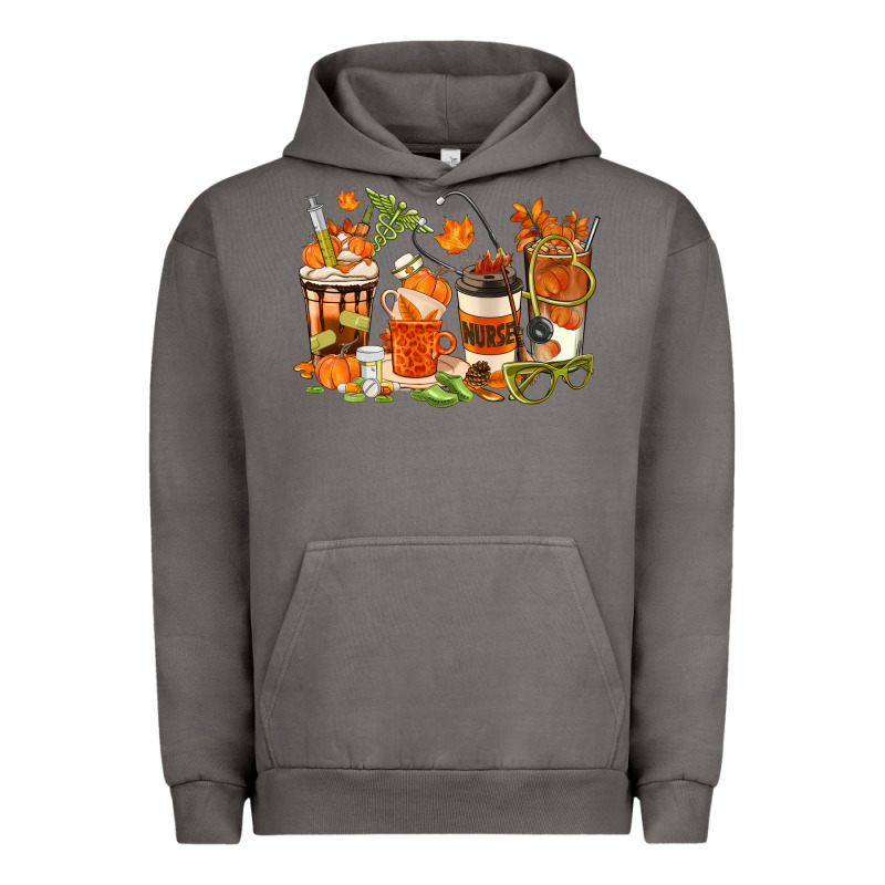 Fall Nurse Coffee Cups Urban Hoodie by texasbilliewilder | Teevron
