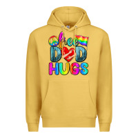 Antique Gold free dad hugs Premium Hoodie - Zillion Design Studio