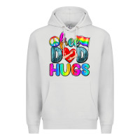 Dove Grey free dad hugs Premium Hoodie - Zillion Design Studio