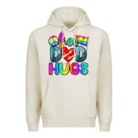 Oatmeal Heather free dad hugs Premium Hoodie - Zillion Design Studio