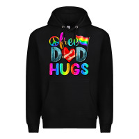 Black free dad hugs Premium Hoodie - Zillion Design Studio