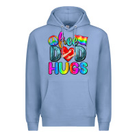 Colony Blue free dad hugs Premium Hoodie - Zillion Design Studio