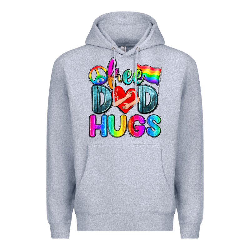 Free Dad Hugs Premium Hoodie by Zillion Design Studio | Teevron