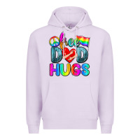 Lilac free dad hugs Premium Hoodie - Zillion Design Studio