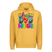 Mustard free dad hugs Premium Hoodie - Zillion Design Studio