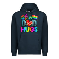 Navy free dad hugs Premium Hoodie - Zillion Design Studio