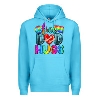 Ocean Blue free dad hugs Premium Hoodie - Zillion Design Studio