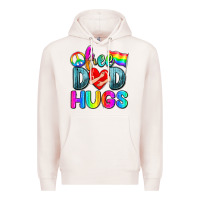 Pale Pink free dad hugs Premium Hoodie - Zillion Design Studio