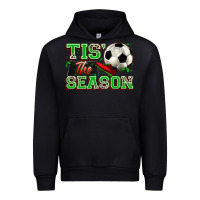 Black tis' the season soccer Urban Hoodie - Zillion Design Studio