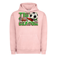 Pigment Salmon tis' the season soccer Urban Hoodie - Zillion Design Studio