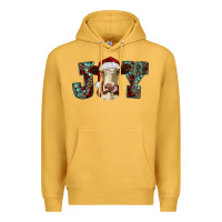 Mustard christmas joy with heifer cow Premium Hoodie - RanaPortraitStore