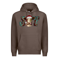 Coffee christmas joy with heifer cow Premium Hoodie - RanaPortraitStore