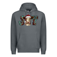 Rock christmas joy with heifer cow Premium Hoodie - RanaPortraitStore