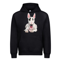 Black bull terrier Urban Hoodie - RanaPortraitStore