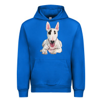 Cobalt bull terrier Urban Hoodie - RanaPortraitStore