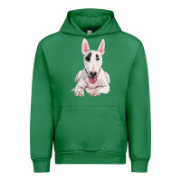 Emerald bull terrier Urban Hoodie - RanaPortraitStore