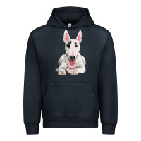 Navy bull terrier Urban Hoodie - RanaPortraitStore