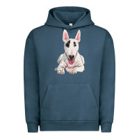 Pigment Midnight Navy bull terrier Urban Hoodie - RanaPortraitStore