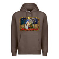 Coffee merry christmas holy family Premium Hoodie - RanaPortraitStore
