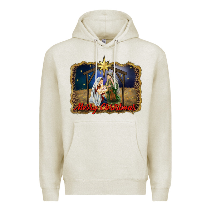 Merry Christmas Holy Family Premium Hoodie by RanaPortraitStore | Teevron