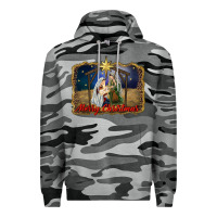 Slate Camo merry christmas holy family Premium Hoodie - RanaPortraitStore