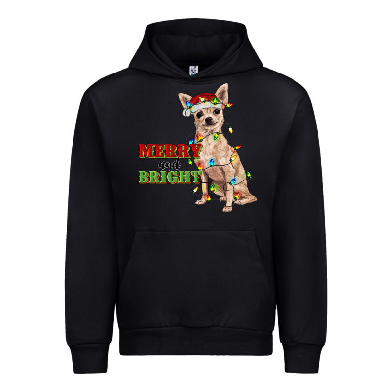 Merry And Bright Chihuahua Urban Hoodie by RanaPortraitStore | Teevron