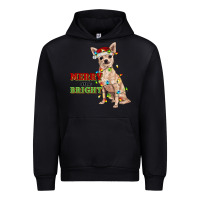 Black merry and bright chihuahua Urban Hoodie - RanaPortraitStore
