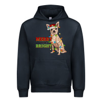 Navy merry and bright chihuahua Urban Hoodie - RanaPortraitStore