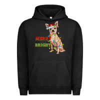 Pigment Black merry and bright chihuahua Urban Hoodie - RanaPortraitStore