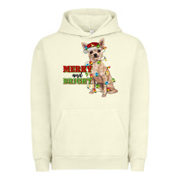 Pigment Pistachio merry and bright chihuahua Urban Hoodie - RanaPortraitStore