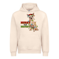 Sandshell merry and bright chihuahua Urban Hoodie - RanaPortraitStore