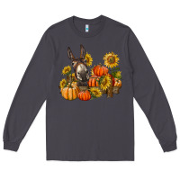 Smoke donkey sunflower and pumpkin farm Long Sleeve Tee - BarkalooDesign