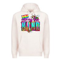 Pale Pink always bee kind Premium Hoodie - Zillion Design Studio
