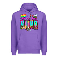 Purple always bee kind Premium Hoodie - Zillion Design Studio