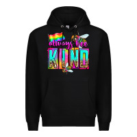 Black always bee kind Premium Hoodie - Zillion Design Studio