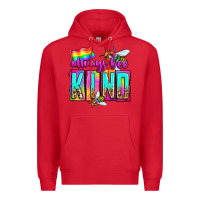 Red always bee kind Premium Hoodie - Zillion Design Studio