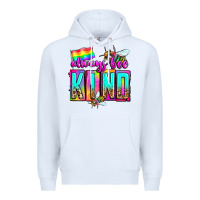 White always bee kind Premium Hoodie - Zillion Design Studio