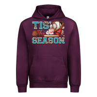 Mauve Wine tis' the season baseball Urban Hoodie - Zillion Design Studio