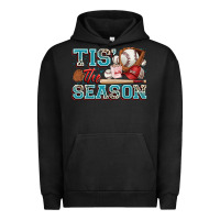 Pigment Black tis' the season baseball Urban Hoodie - Zillion Design Studio