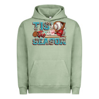Pigment Oil Green tis' the season baseball Urban Hoodie - Zillion Design Studio
