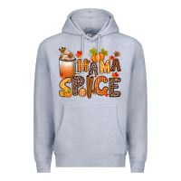 Heather Grey mama spice Premium Hoodie - texasbilliewilder