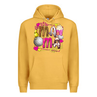 Mustard mama volleyball with popcorn Premium Hoodie - texasbilliewilder